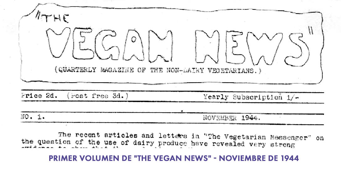 The Vegan News Vol 1 1944 - Historia del Veganismo